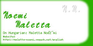 noemi maletta business card